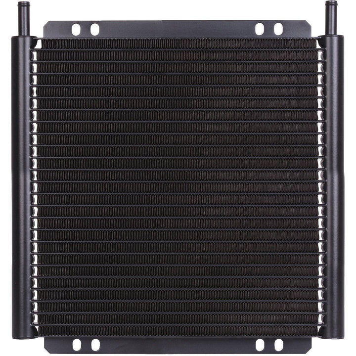 30 Row Automotive Heavy Duty Black Aluminum Engine Transmission Oil Cooler 9" Inch 90w Electric Cooling Fan Kit - American Volt