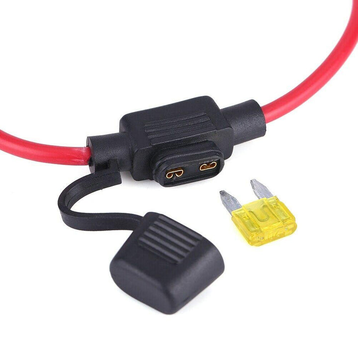 7-8" Inch 90w Electric Car Truck Radiator Cooling Fan 12 Volt Red Light Toggle Rocker Switch Wiring Kit - American Volt
