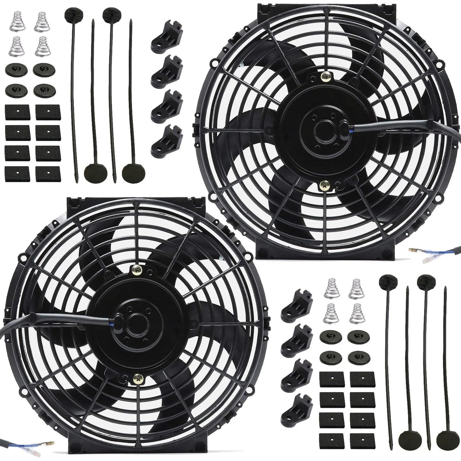 Dual 1011 Inch 130w Motor Performance Electric Radiator Cooling Fans