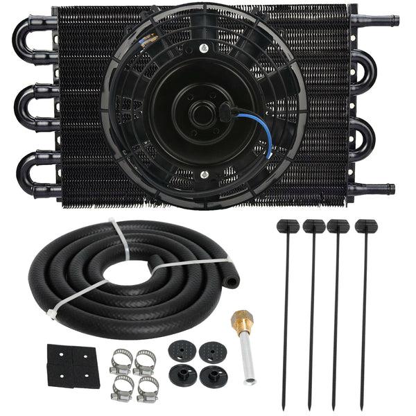 Kit de ventilateur électrique de refroidisseur d'huile de Transmission de moteur en aluminium 6AN 3/8 "à 6 passages