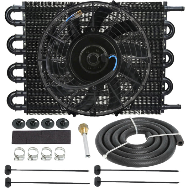 Kit de ventilateur électrique de refroidisseur d'huile de Transmission de moteur en aluminium 6AN 3/8 à 8 rangées