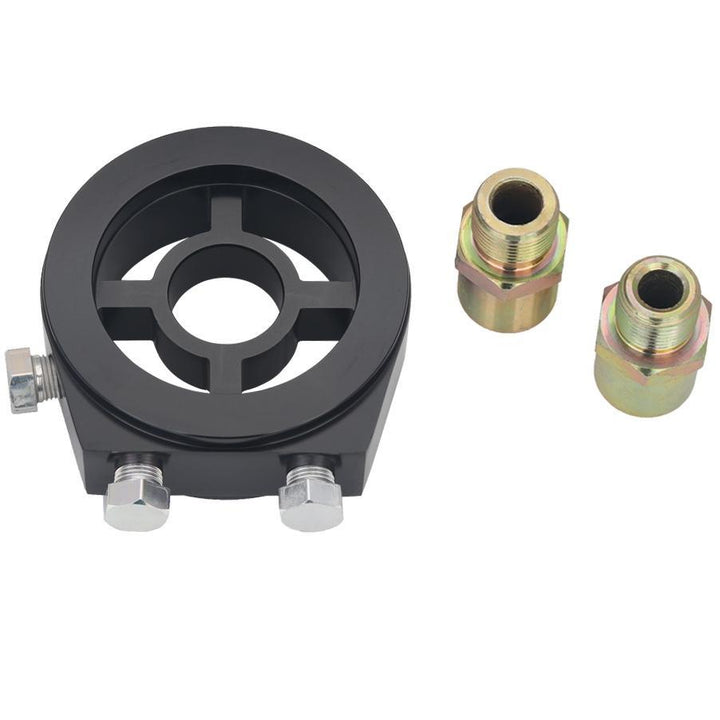 Oil Filter M20 x 1.5" & 3/4" UNF 16 Sandwich Plate Adapter In-Line 1/8" NPT Temperature Thermostat Sensor Switch Kit - American Volt