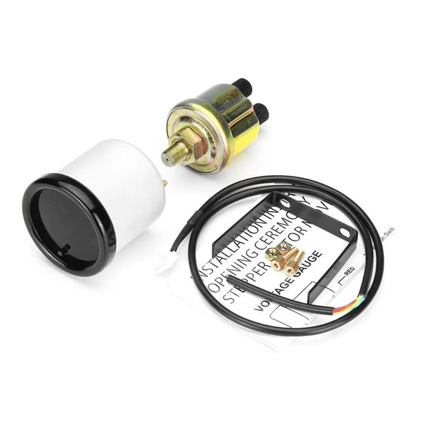 2 Inch Engine Oil Pressure Gauge 1/8 NPT Electronic PSI Sensor Kit