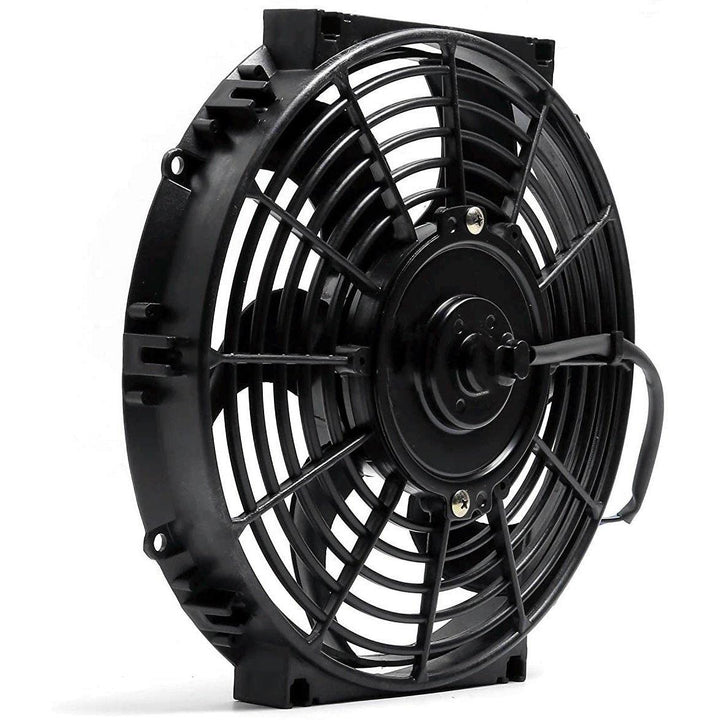 Ventilador delgado universal de 10 pulgadas, radiador eléctrico de 12 V, 80  W, ventilador de enfriamiento de alto rendimiento con interruptor de