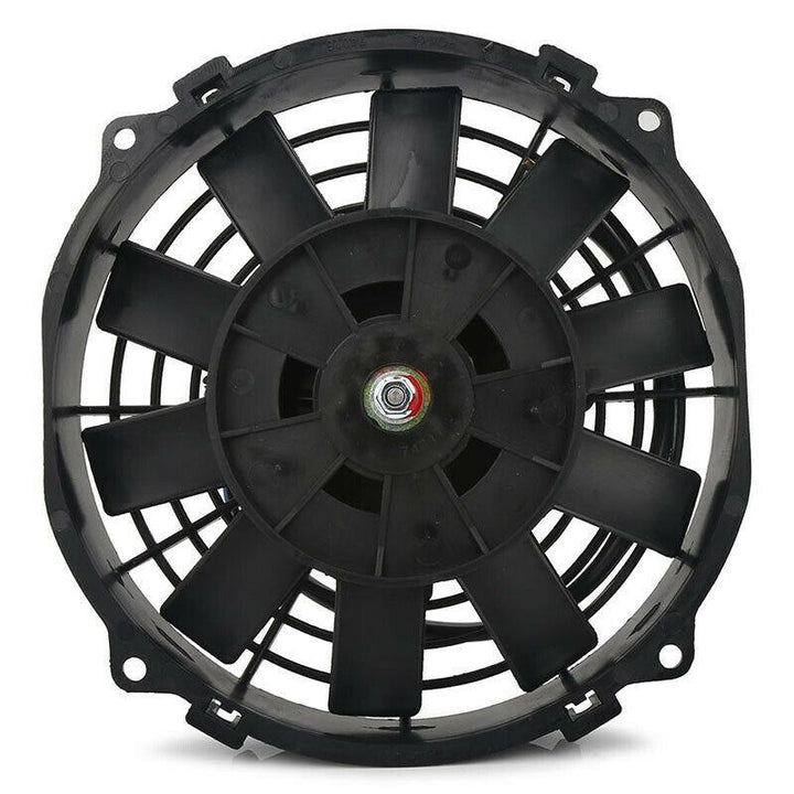 13 Row Engine Transmission Oil Cooler 6" Inch Electric Cooling Fan 12 Volt Red Toggle Switch Wiring Kit - American Volt
