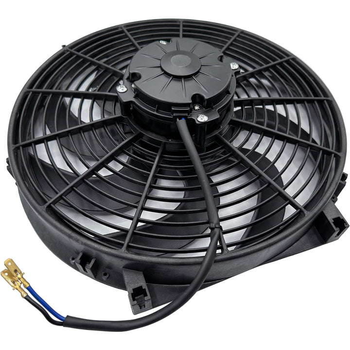 14-15" Inch 180w Motor Electric Cooler Fan In-Line AN Hose Fitting Thermostat Temperature Switch Wiring Kit - American Volt