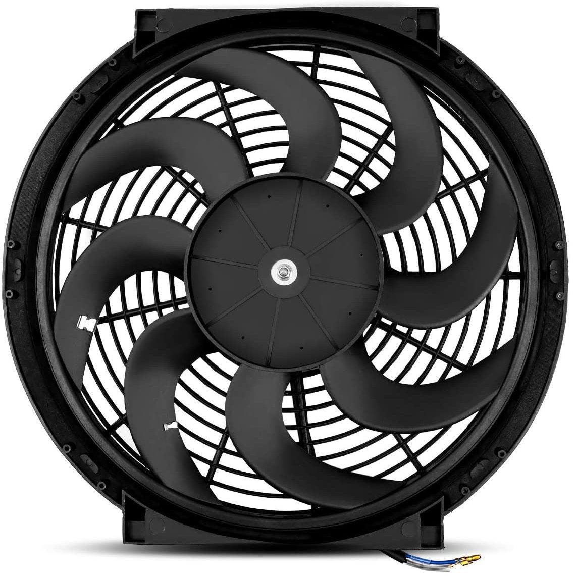 14-15 Inch 130w 12 Volt Reversible Engine Radiator Cooling Electric Fa ...