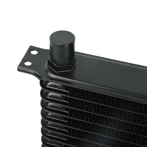 15 Row Heavy Duty Engine Transmission Oil Cooler Universal AN Fittings 8" Inch Electric Fan Kit - American Volt