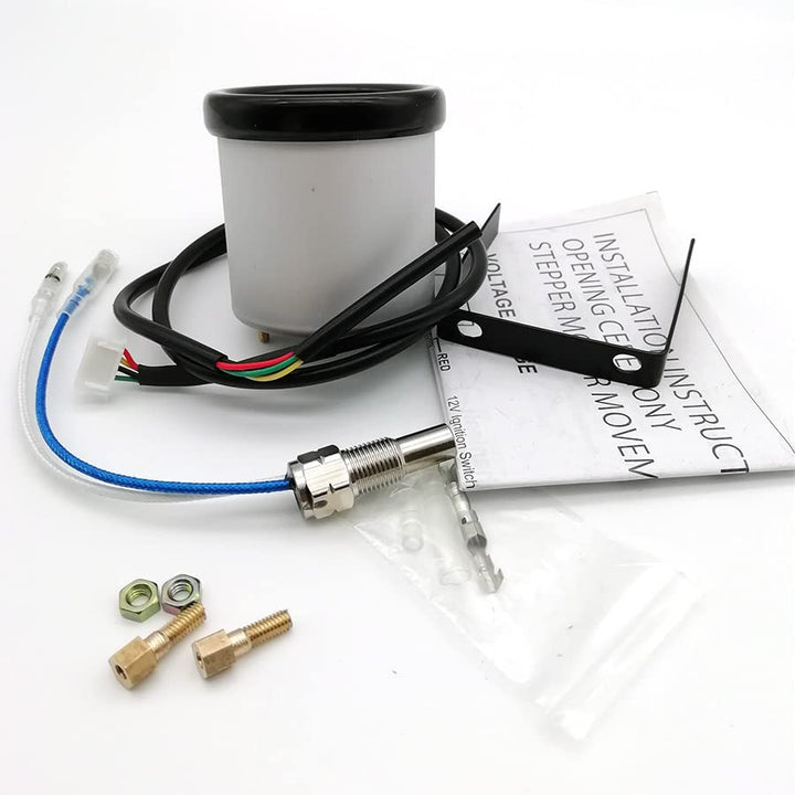 2 Inch Water/Coolant Temperature Gauge 100-300'F Degree Radiator In-Hose Fitting Sending Unit Kit - American Volt