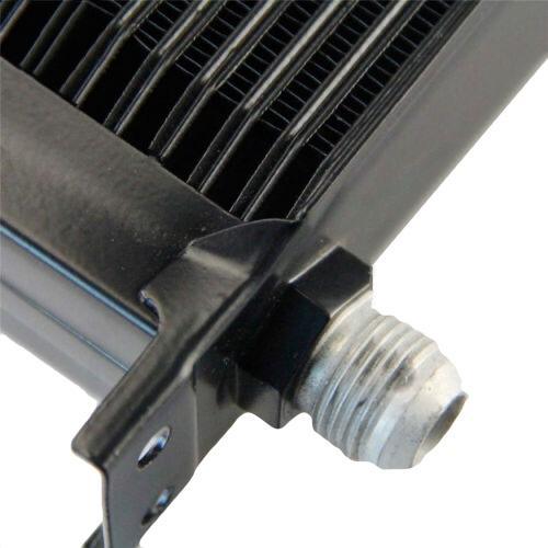 30 Row Heavy Duty Aluminum Automatic Engine Transmission Cooler 8" Inch Electric Fan Kit - American Volt