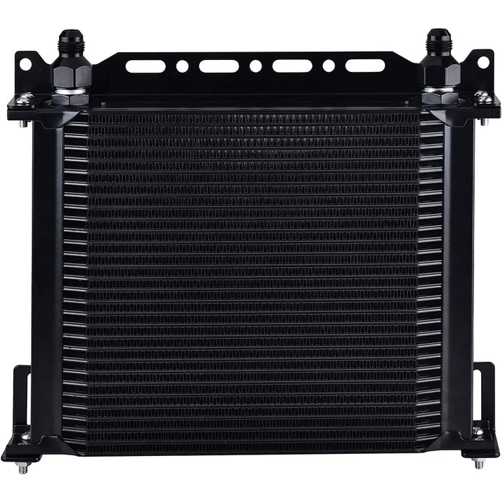 330mm/13 inch Black Aluminum Alloy Engine Transmission Oil Cooler Mounting Bracket Kit - American Volt