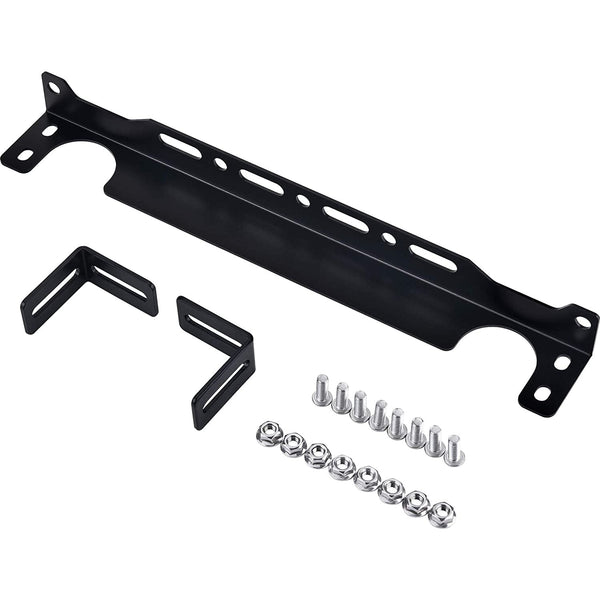 330mm/13 inch Black Aluminum Alloy Engine Transmission Oil Cooler Mounting Bracket Kit - American Volt