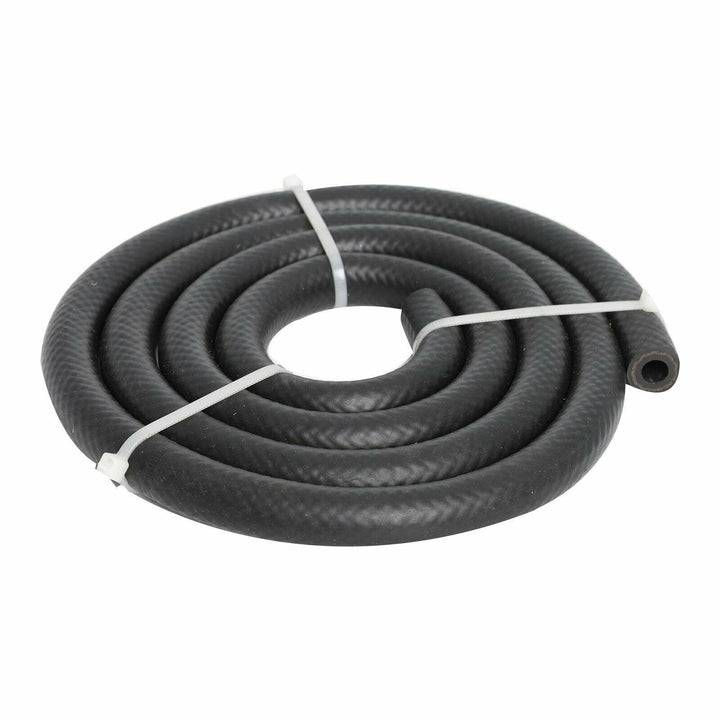 8 Pass Black Aluminum Medium Duty Towing Engine Transmission Oil Cooler 3/8" Hose Lines Kit - American Volt