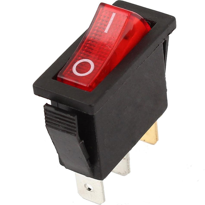 Automotive Manual Rocker Toggle Switch 20A 125V 3-6 Pin Red Lighted Single Dual Electric Fan - American Volt