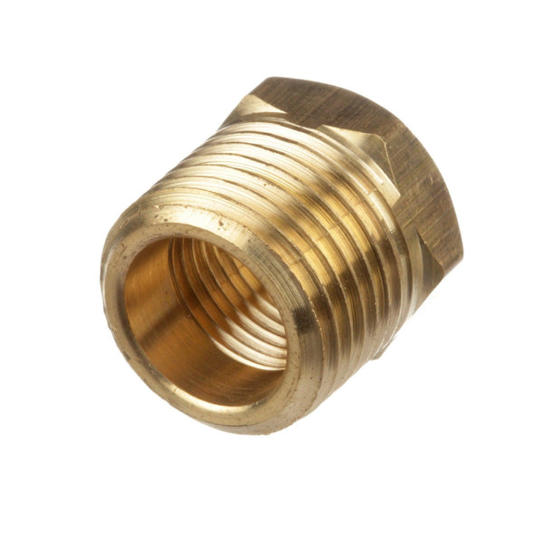 Brass 1/2" Inch NPT Bushing Sleeve Adapter Fitting For 3/8" Inch NPT Thread-In Thermostat Switch or Temp Sender - American Volt