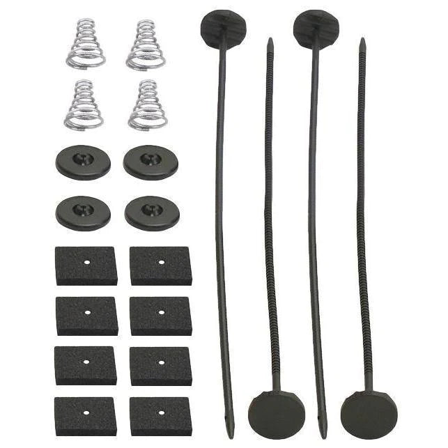 Dual 10-11" Inch Automotive Electric Radiator Cooling Fans Push-In Fin Probe Thermostat Temp Switch Kit - American Volt
