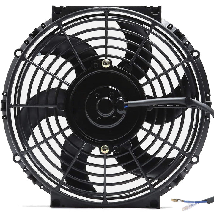 Dual 10-11" Inch Electric Fans 12 Volt Engine Radiator Cooling Upgraded 130 watt Motor High CFM - American Volt