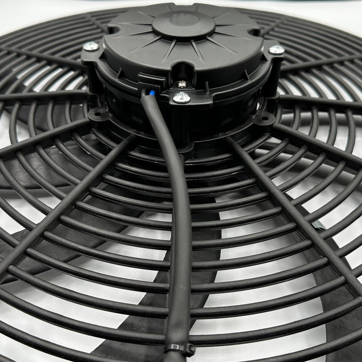 Dual 16-17" Inch Electric Fans 12 Volt Radiator Cooling Fan Upgraded 180W Motor Highest Flow CFM - American Volt