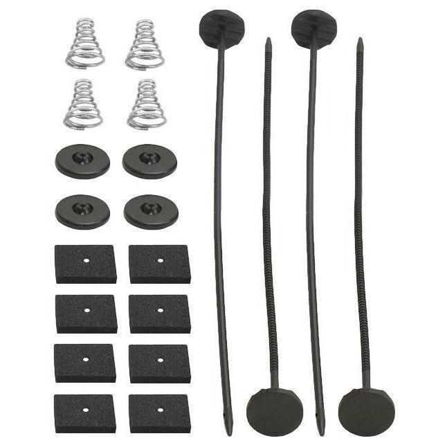 Dual 10-11" Inch Automotive Electric Radiator Cooling Fans Push-In Fin Probe Thermostat Temp Switch Kit - American Volt