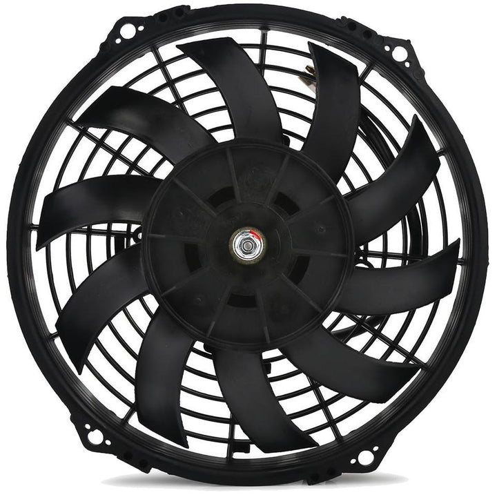 Dual 9" Inch 12 Volt Electric Cooling Fans Adjustable Thermostat Probe Controller Temp Switch Kit - American Volt